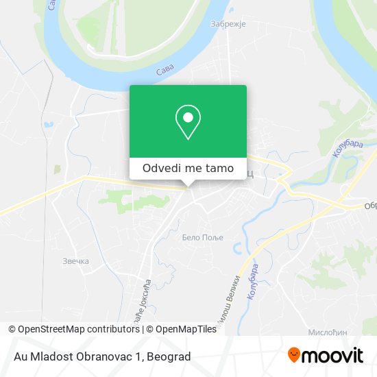 Au Mladost Obranovac 1 mapa