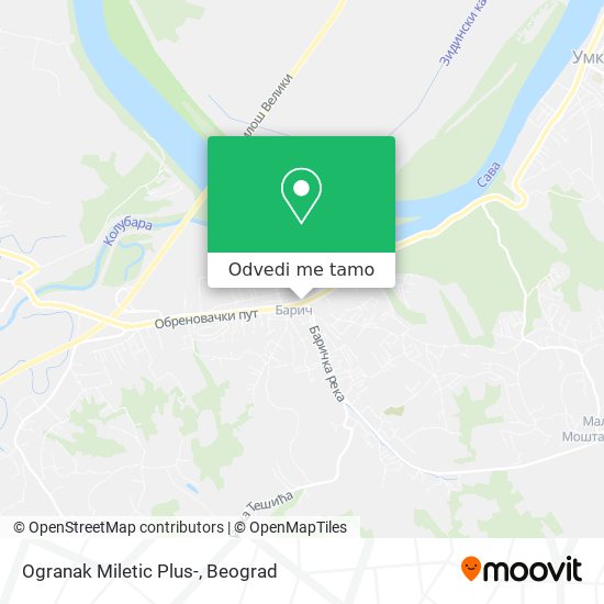 Ogranak Miletic Plus- mapa