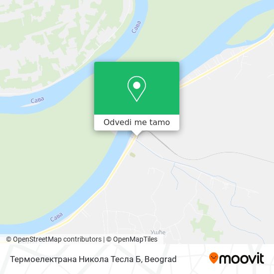 Термоелектрана Никола Тесла Б mapa