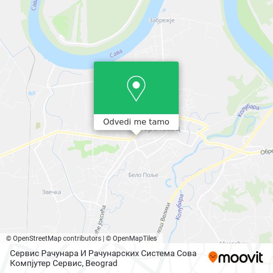 Сервис Рачунара И Рачунарских Система Сова Компјутер Сервис mapa