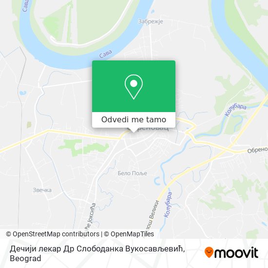 Дечији лекар Др Слободанка Вукосављевић mapa