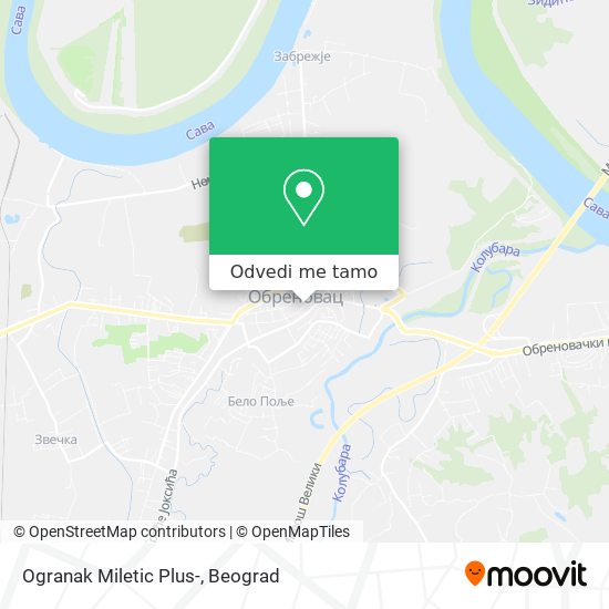 Ogranak Miletic Plus- mapa