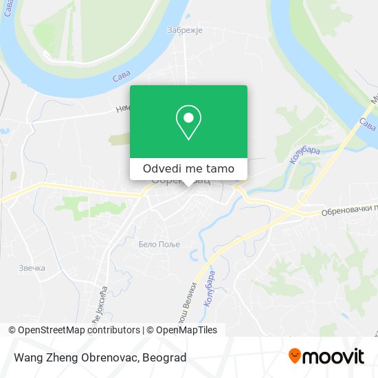 Wang Zheng Obrenovac mapa