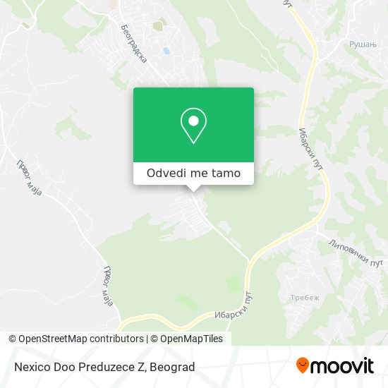 Nexico Doo Preduzece Z mapa