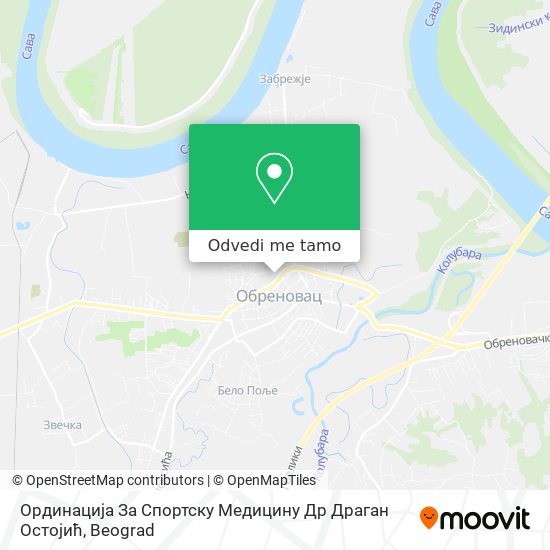 Ординација За Спортску Медицину Др Драган Остојић mapa