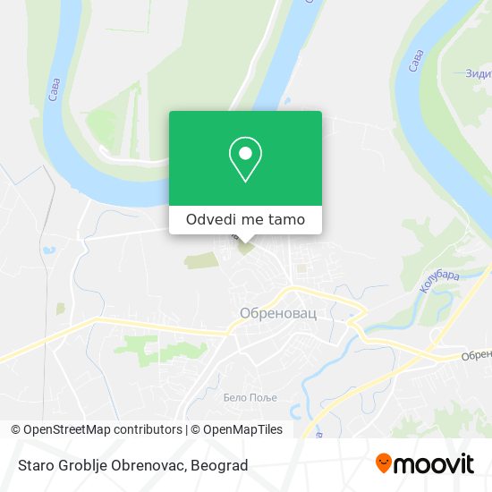 Staro Groblje Obrenovac mapa