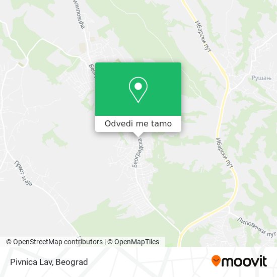 Pivnica Lav mapa