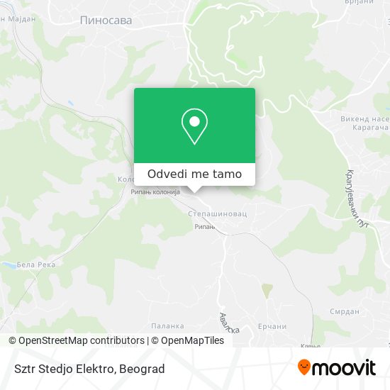 Sztr Stedjo Elektro mapa