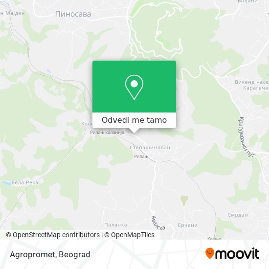 Agropromet mapa