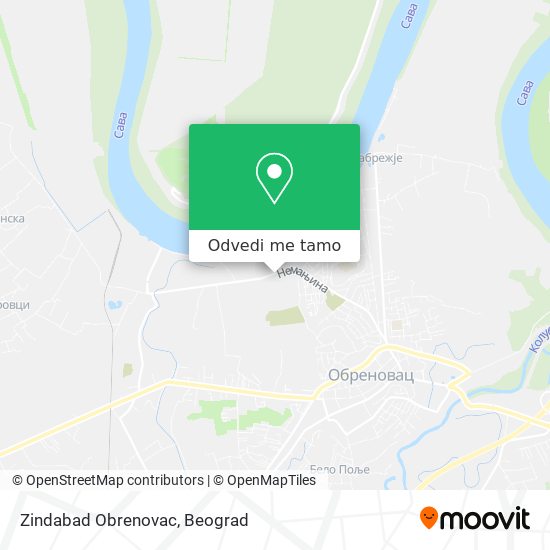 Zindabad Obrenovac mapa