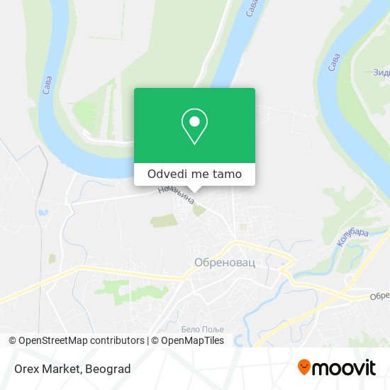 Orex Market mapa