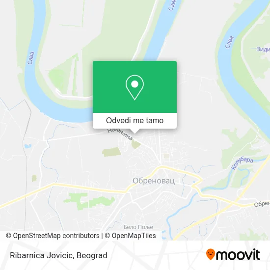 Ribarnica Jovicic mapa