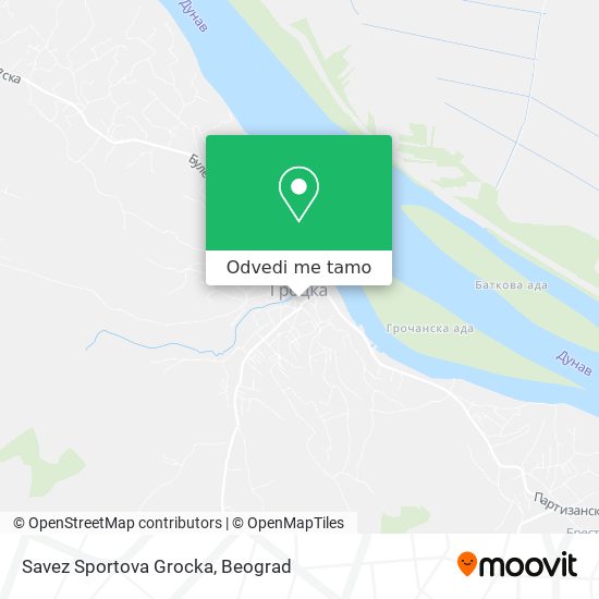 Savez Sportova Grocka mapa