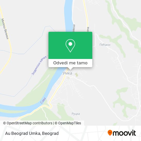 Au Beograd Umka mapa