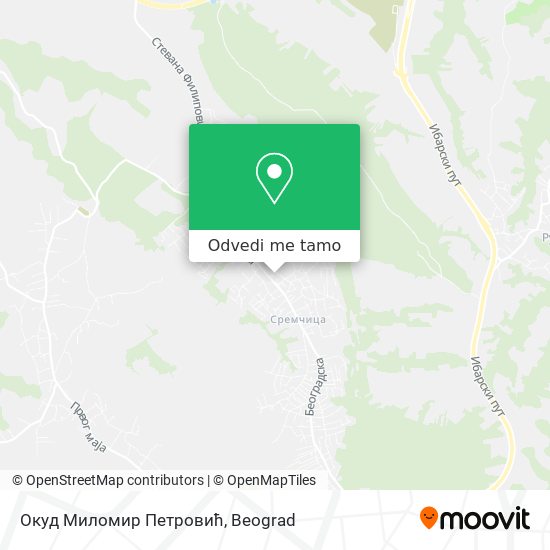 Окуд Миломир Петровић mapa