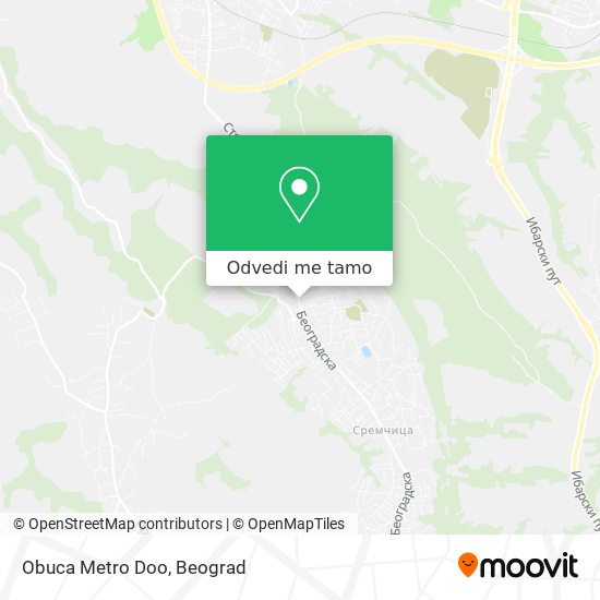 Obuca Metro Doo mapa