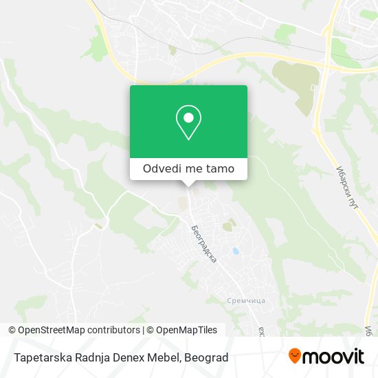 Tapetarska Radnja Denex Mebel mapa