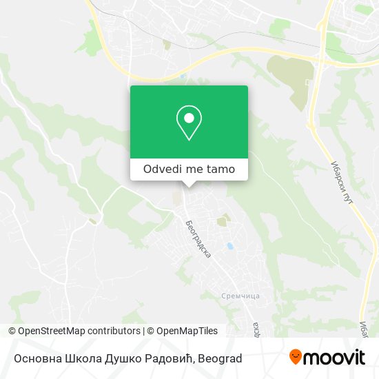 Основна Школа Душко Радовић mapa