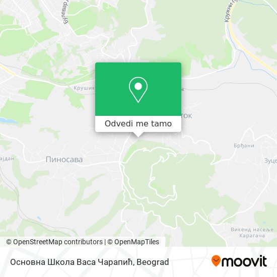 Основна Школа Васа Чарапић mapa