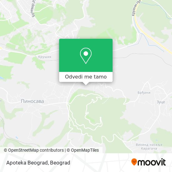 Apoteka Beograd mapa