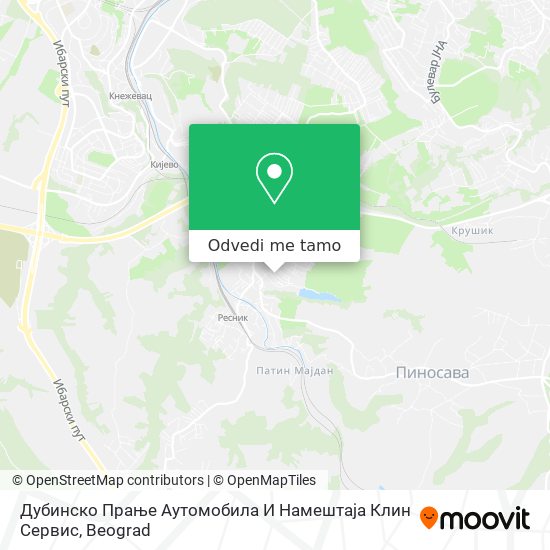 Дубинско Прање Аутомобила И Намештаја Клин Сервис mapa