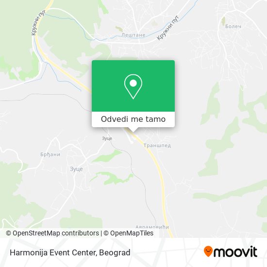 Harmonija Event Center mapa