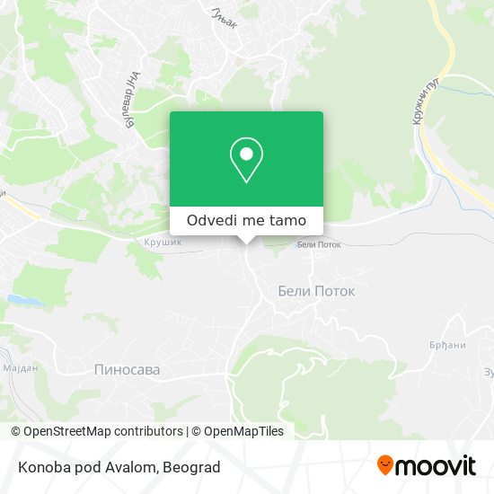 Konoba pod Avalom mapa