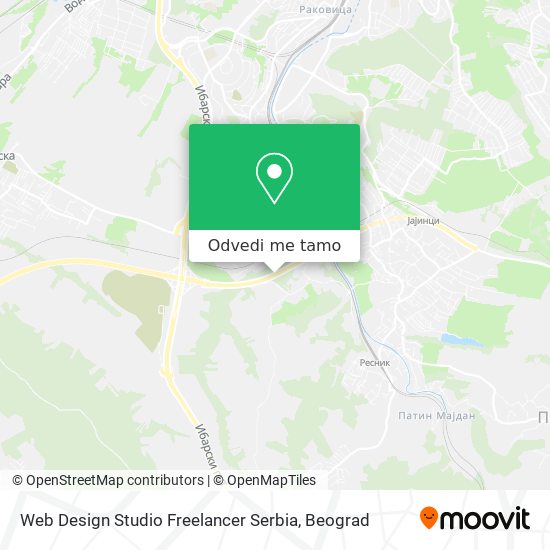 Web Design Studio Freelancer Serbia mapa