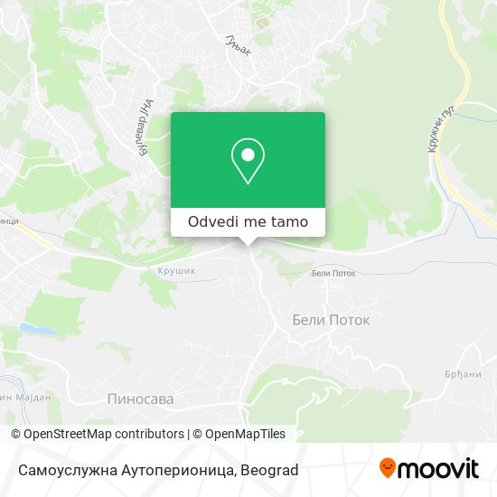 Самоуслужна Аутоперионица mapa