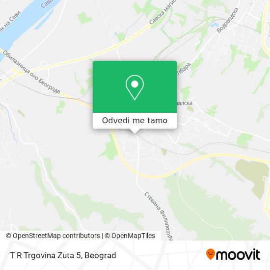 T R Trgovina Zuta 5 mapa