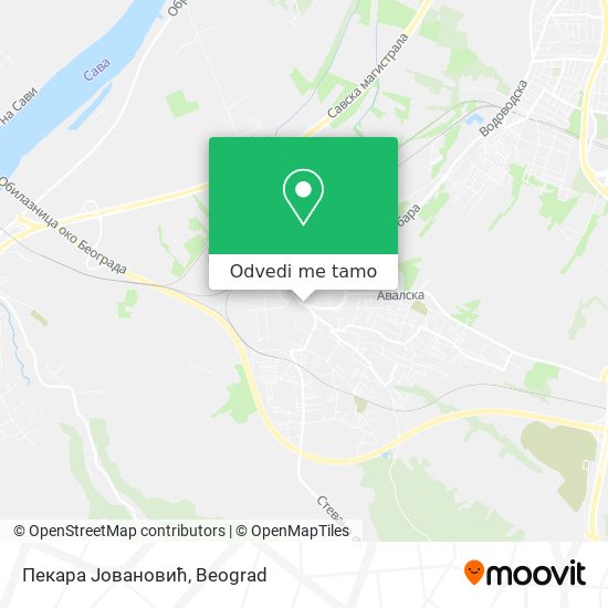 Пекара Јовановић mapa