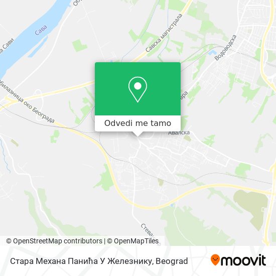 Стара Механа Панића У Железнику mapa