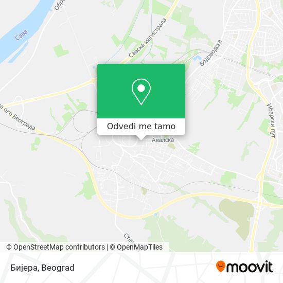 Бијера mapa