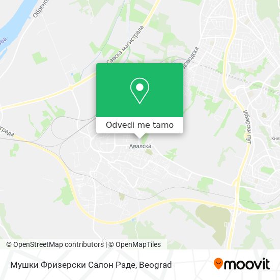 Мушки Фризерски Салон Раде mapa