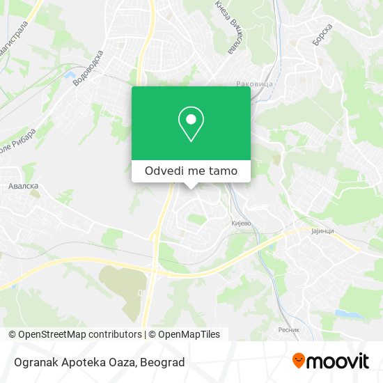 Ogranak Apoteka Oaza mapa