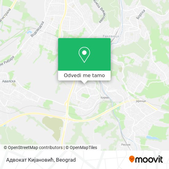 Адвокат Кијановић mapa