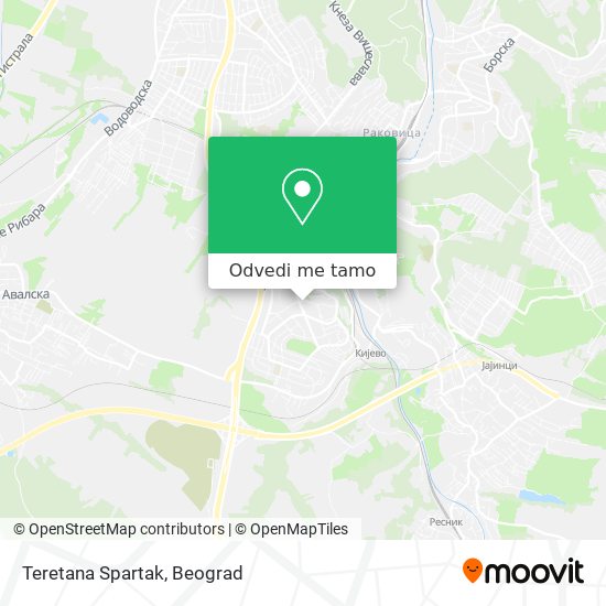 Teretana Spartak mapa