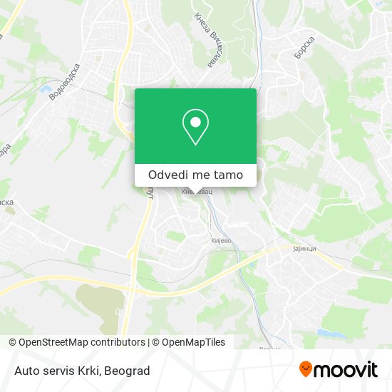 Auto servis Krki mapa