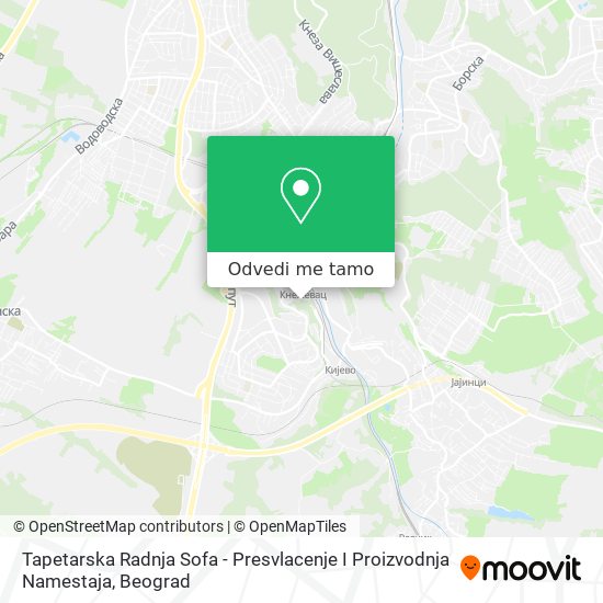 Tapetarska Radnja Sofa - Presvlacenje I Proizvodnja Namestaja mapa