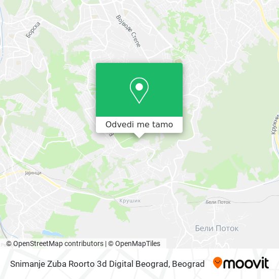 Snimanje Zuba Roorto 3d Digital Beograd mapa