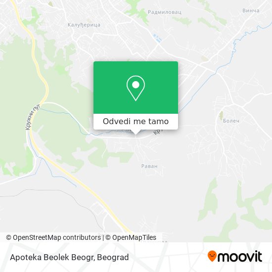 Apoteka Beolek Beogr mapa