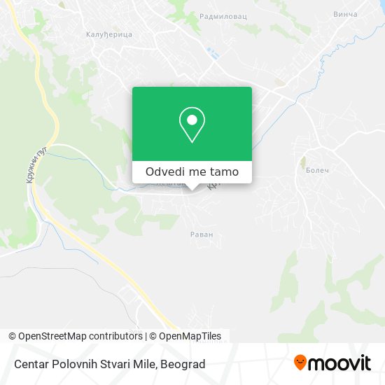 Centar Polovnih Stvari Mile mapa