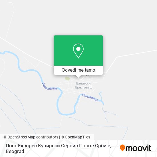 Пост Експрес Курирски Сервис Поште Србије mapa