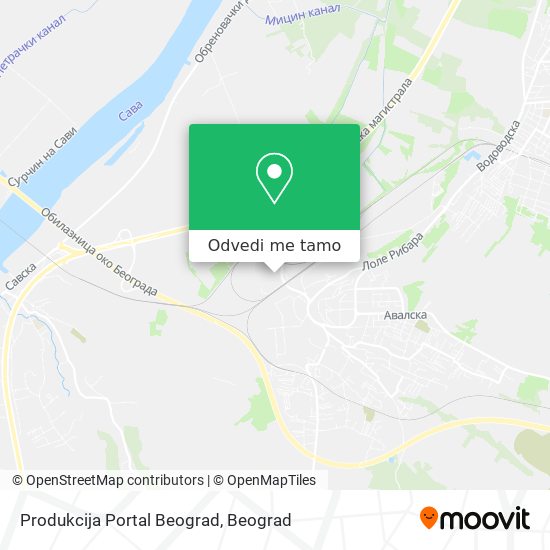 Produkcija Portal Beograd mapa