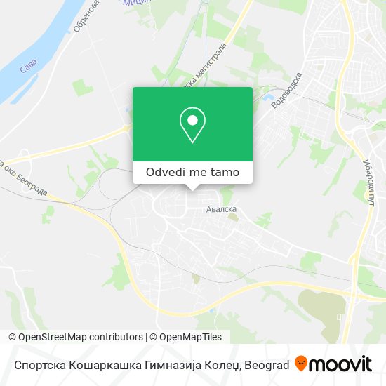 Спортска Кошаркашка Гимназија Колеџ mapa