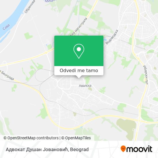 Адвокат Душан Јовановић mapa