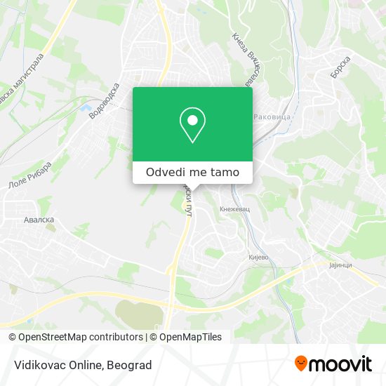 Vidikovac Online mapa