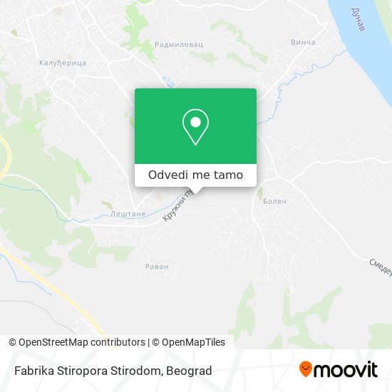 Fabrika Stiropora Stirodom mapa