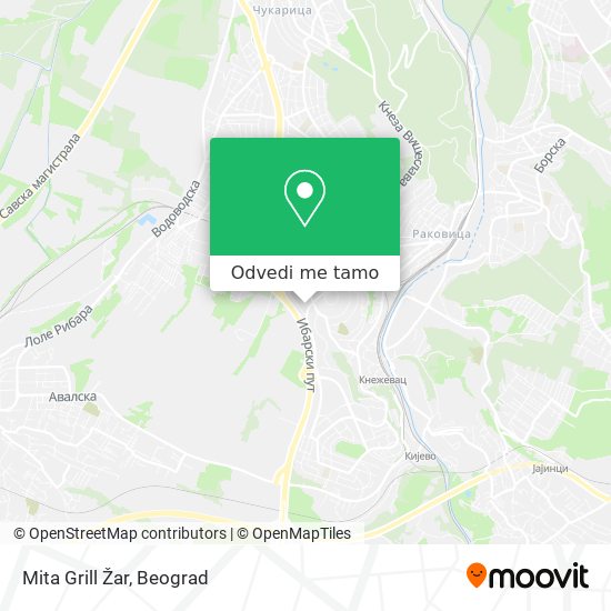 Mita Grill Žar mapa