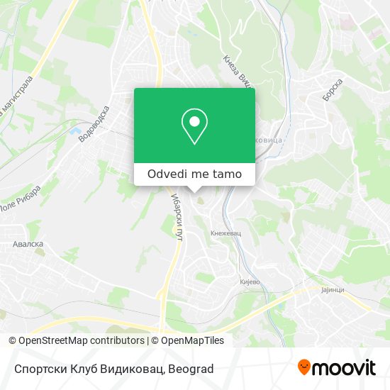 Спортски Клуб Видиковац mapa